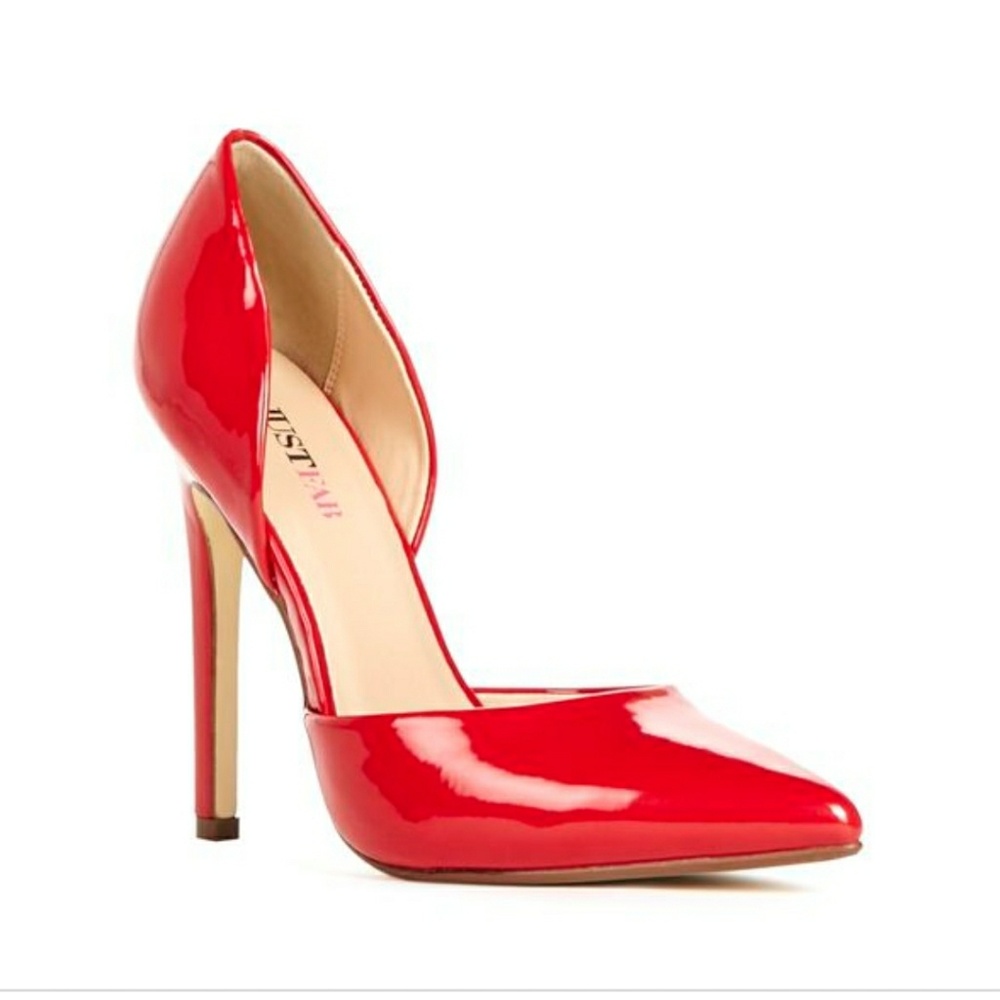 Cherry Red Pumps - Picture 7 of 8